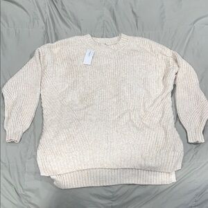 American Eagle Outfitters Women's Light Beige Sweater
